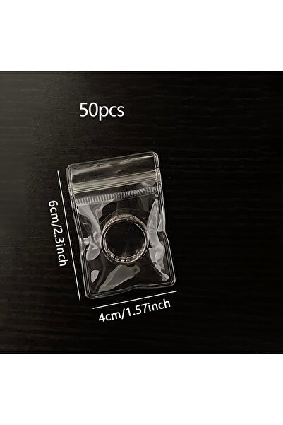 Choice3 S-50pcs Clear Earring Bags Waterproof Bags Thickened Reusable Storage...