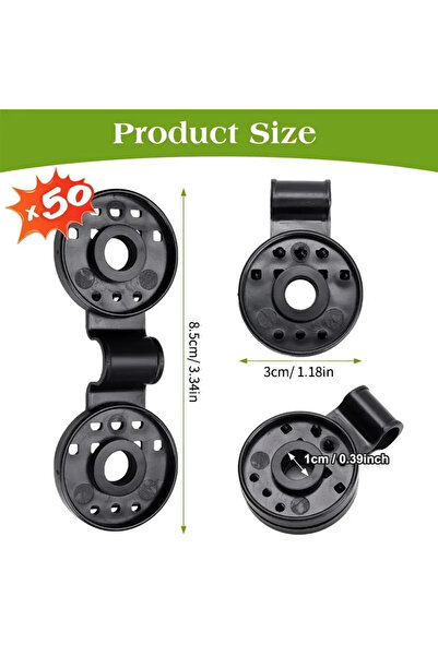 Choice 50PCs G1019 50Pcs Shade Cloth Clips Shade Fabric Clamps Grommets For N...