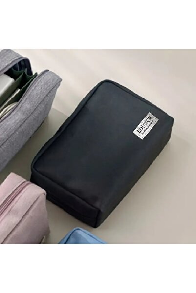 Choice Black Large Capacity Organizer Bag, Multi-Pket Makeup Cable Pouch, Mul...