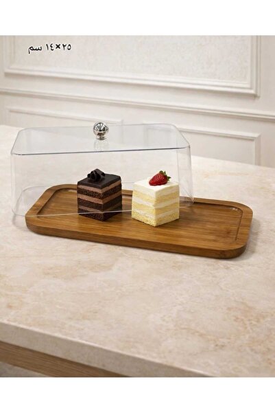 QUEEN Dessert serving dish with a Sheer Acrylic lid