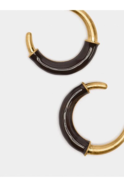 PARFOIS Mineli Açık Halka Küpe