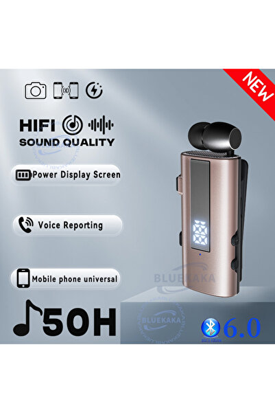 choice2 سماعة رأس لاسلكية عالية الدقة 2 في 1 بتقنية بلوتوث 6.0، مزودة بجهاز ت...