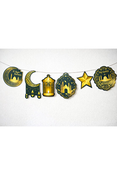 Partifabrik Welcome Ramadan Themed 8 Piece Wall Decoration