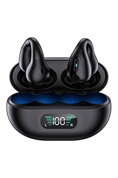 choice2 سماعات أذن لاسلكية حقيقية بتقنية بلوتوث X22 LED سوداء اللون، مزودة بم...