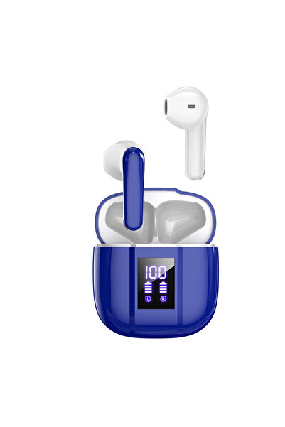 Choice1 سماعات أذن أصلية زرقاء i50 بتقنية إلغاء الضوضاء وشاشة رقمية، سماعات ر...