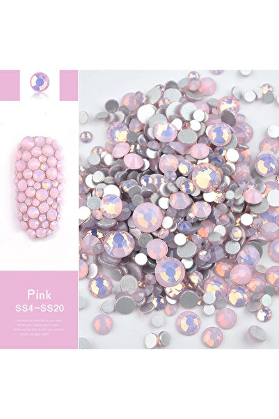 Choice3 4g-DBPink 3g/1Bag Mixed Size Non HotFix FlatBack Opal 3D Nail Art Rhi...