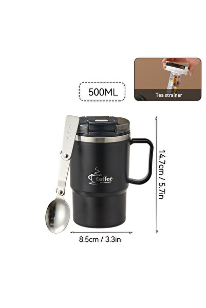 Choice3 WORTHBUY 401-500ml B Style Black WORTHBUY Thermos Insulated Coffee Mu...