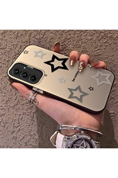 Hontinga حافظة هاتف سامسونج جالاكسي A25 متوافقة مع نمط النجوم، مصنوعة من السي...