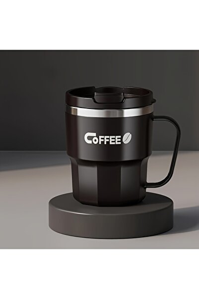 choice2 Black 1 PC Stylish 304 Stainless Steel Coffee Cup With Lid - Double I...