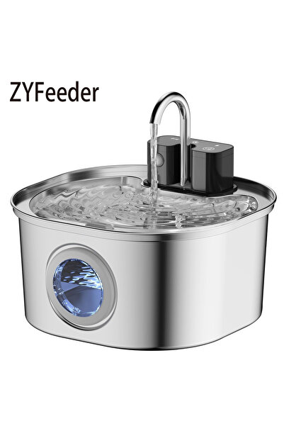 choice2 نافورة مياه للحيوانات الأليفة سعة 3.2 لتر، موزع مياه لاسلكي من الفولا...