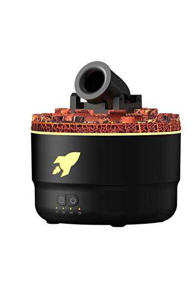 Choice1 US Black Volcanic Crack Light Aromatherapy Humidifier Jellyfish Spray...