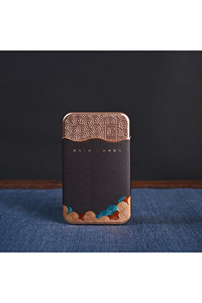 Choice1 علبة تخزين حلوى معدنية مستطيلة الشكل بنمط مموج ذهبي اللون، صغيرة الحج...