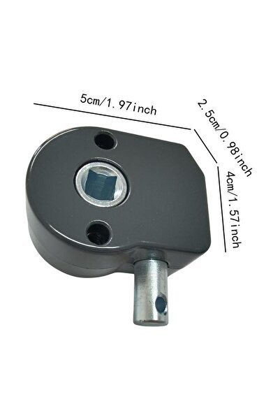 Choice مظلة خارجية سوداء تعمل بنظام تروس كرنك، مصنوعة من سبائك الألومنيوم، من...