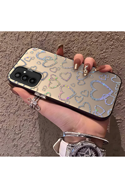 Hontinga حافظة هاتف سامسونج جالاكسي M13 متوافقة مع نمط القلب من السيليكون ذات...