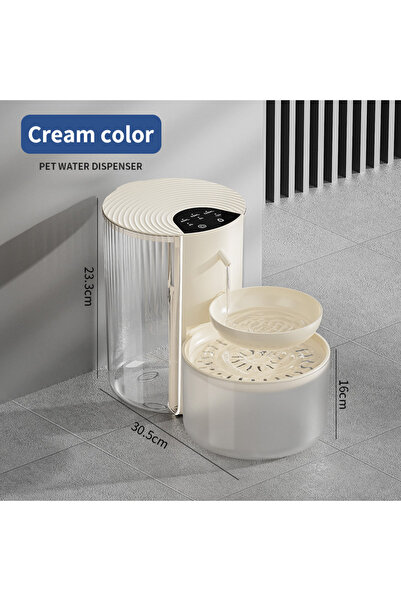 Choice1 نافورة مياه لاسلكية أوتوماتيكية للحيوانات الأليفة سعة 3 لترات، لون بي...