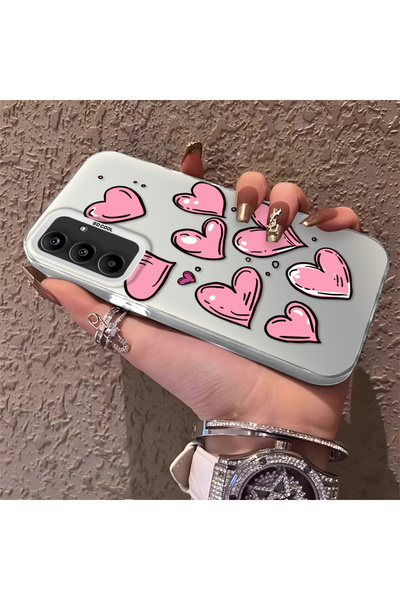 Hontinga حافظة هاتف سامسونج جالاكسي A25 متوافقة مع الحواف السيليكونية الصلبة ...