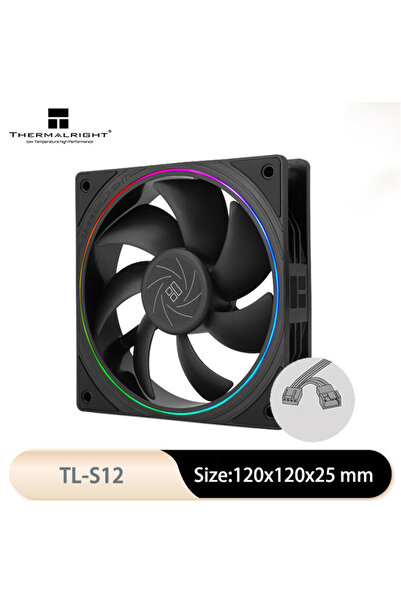 Choice1 مروحة تبريد A-RGB أخرى TL-S12 من Thermalright TL-S12-W 5V 3PIN ARGB ل...
