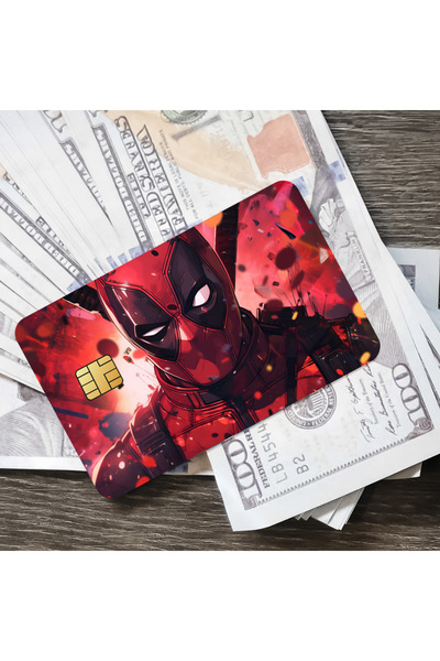 Choice6 z3 18x13.5CM Cool Deadpool Decorative Small Waterproof Chip 4PCS Card...