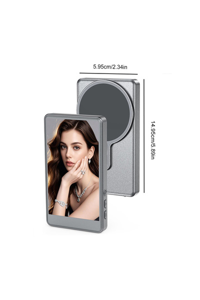 Choice1 شاشة عرض مغناطيسية رمادية للهواتف الذكية، مزودة بكاميرا خلفية، مثالية...