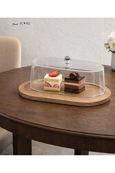 QUEEN Dessert serving dish with a Sheer Acrylic lid