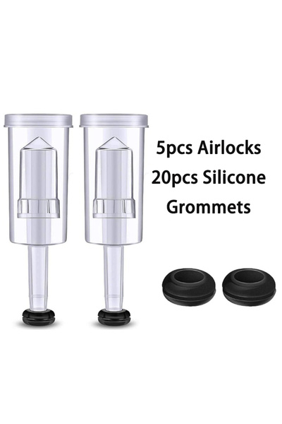 Choice4 M 25 pcs set Airlks Plastic Airlk and Silicone Grommets,Airlk Set for...