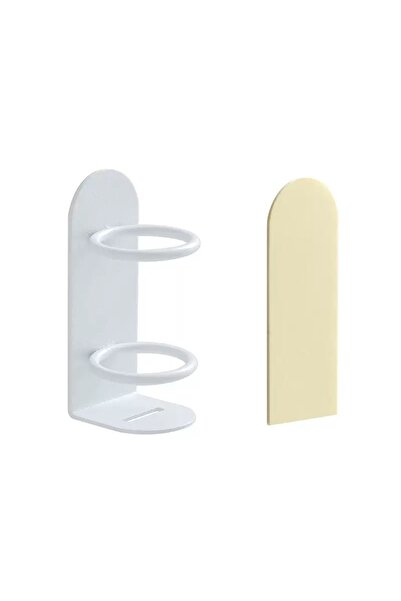 Choice حامل فرشاة أسنان كهربائية أبيض غير مثقب، يُثبت على الحائط، مناسب للحمام