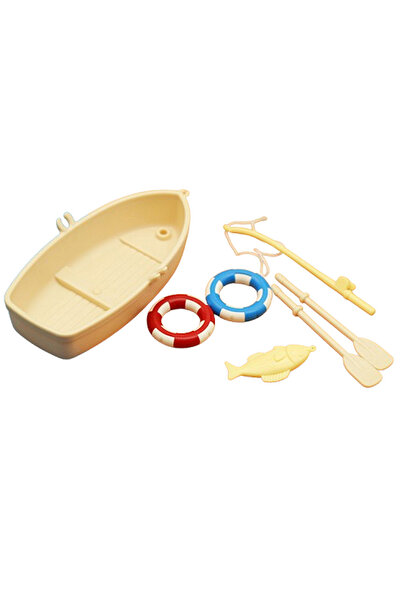 Choice نموذج قارب صيد بلاستيكي مرح، مقاس واحد، مصغر، زينة بيت الدمى، معبأ في ...