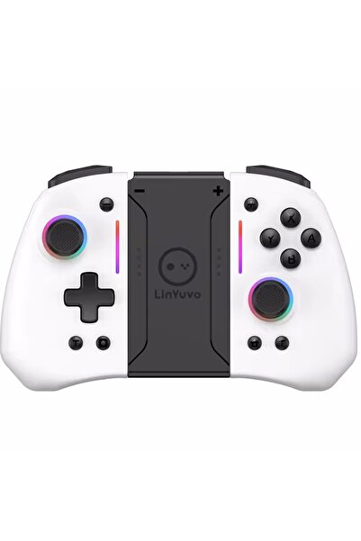 Choice وحدة تحكم لاسلكية بلوتوث بيضاء اللون لجهاز نينتندو سويتش وشاشة OLED وو...