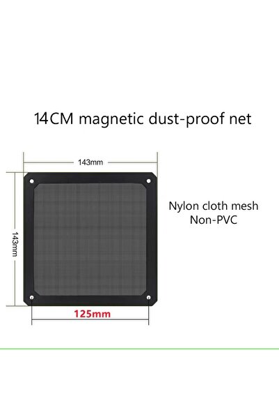 Choice 14CM-BK-F-M LDPCSJ 8cm 12cm 14cm PC Chassis Cooling Fan Dust Filter Ma...