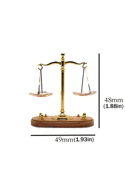 Choice A1 Mini Vintage Antique Justice Scale Model Ornament Miniature Balance...