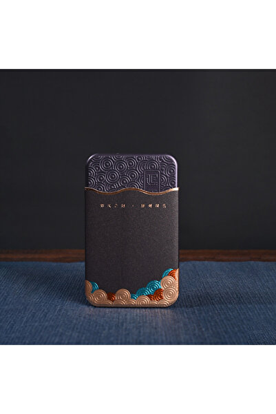 Choice S grey Rectangular Wavy Pattern Metal Storage Candy Box Small Portable...