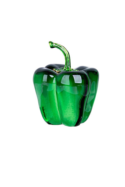 Choice1 زينة فلفل أخضر، زجاج ملون، ديكور منزلي، كريستال زجاجي، كوارتز، هدية.