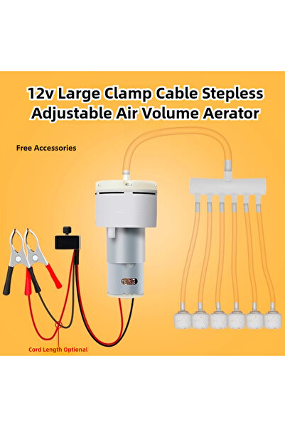 Choice مجموعة بطول 3 أمتار، مضخة أكسجين بمشبك 12 فولت تيار مستمر، جهاز تهوية ...
