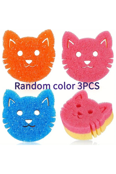 Choice Random color 3PCS 3PCS Double-sided Wiping Sponge，Temperature Sensitiv...