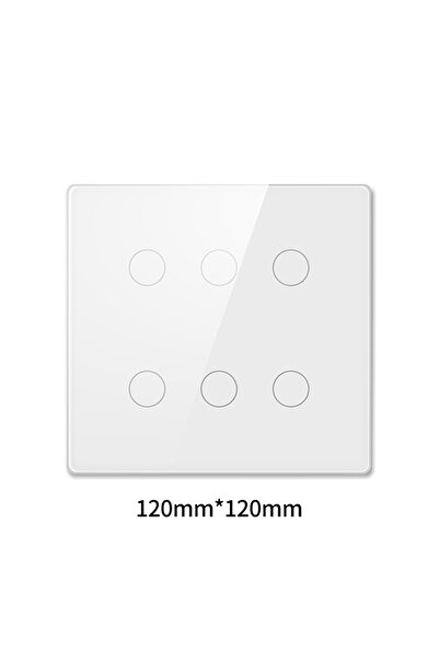 Choice4 6 Gang White 4/6/8 Gang Smart Tuya Wifi 4x4 Touch Panel Brazil Light ...