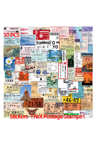Choice 4cm 10 PCS 10/20/50 PCS All Different Vintage Postage Stamps Desc Stic...