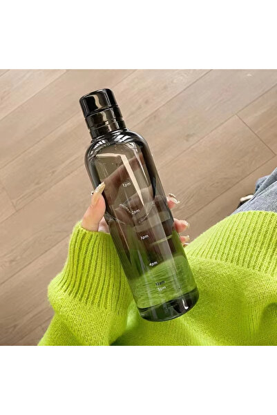 Choice1 500ml black 500/750ml Transparent Plastic Sports Water Bottle with Ti...