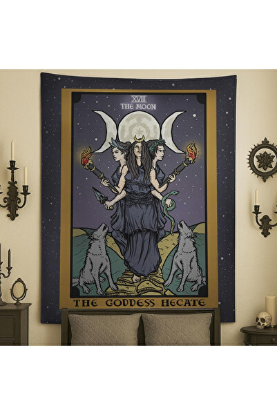 Choice1 40X60CM(1.3X2FT WH-5183 VIKAMA Tarot Vintage Tapestry Witchcraft Godd...