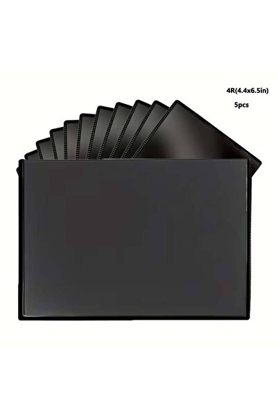 choice2 4R(4.4x6.5in) 5pcs 2R/4R/5R Black Magnetic Photo Frames with a Transp...