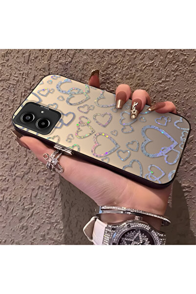 Hontinga حافظة هاتف سامسونج جالاكسي A06 متوافقة مع نمط القلب من السيليكون ذات...