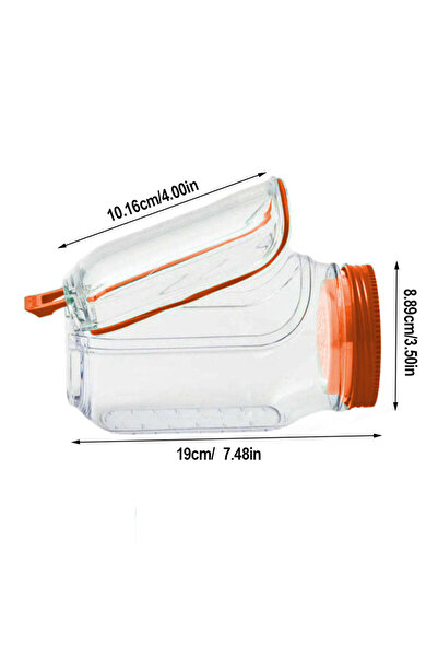 Choice Orange ♥Plastic Salad Storage Container,Breakfast Fruit Storage Box In...