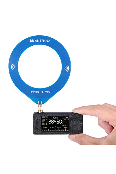 Choice1 راديو صغير الحجم مزود بهوائي دائري وشاشة IPS مقاس 1.9 بوصة، يدعم LSB ...