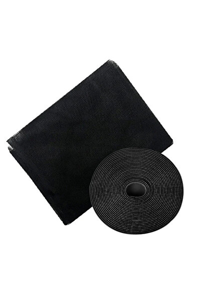 choice2 شبكة ناموسية سوداء مضادة للذباب مقاس 1.5 × 2.0 متر، ذاتية اللصق، مقاو...