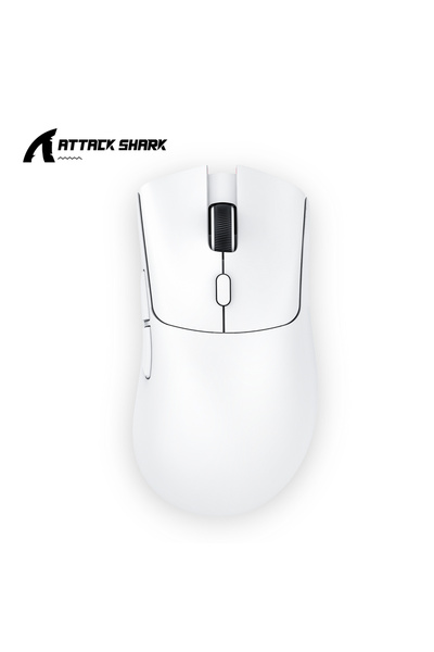 Choice1 R1 White R1 Attack Shark 18000dpi Bluetooth Wireless Mouse,Tri-mode C...