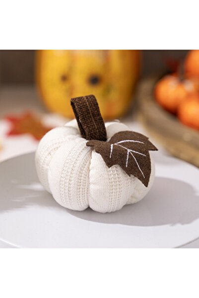 Choice1 White Halloween Knitted Pumpkin Decoration Halloween Festival Party F...