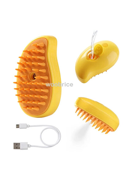 choice2 yellow 3 in 1 Pet Brush Cat Steam Brush Comb Dog Brush Electric Spray...