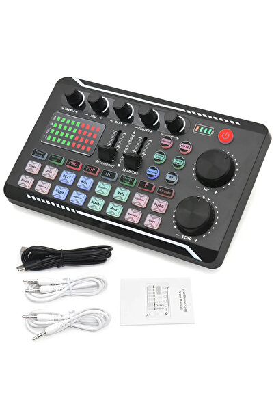 Choice F998 F998 Live Sound Card Bluetooth-Compatible Studio Record DJ Mixer ...