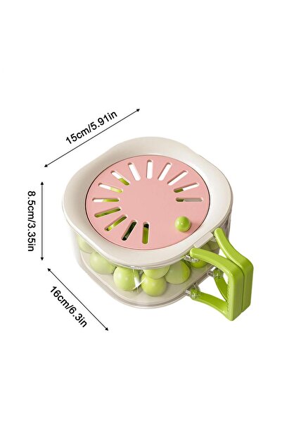 Choice وعاء غسيل فواكه وردي اللون، سلة تصفية، وعاء لتصفية الفواكه بمقبض قابل ...