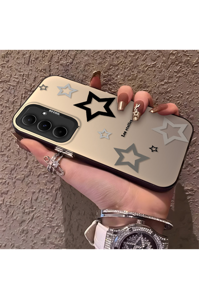 Hontinga حافظة هاتف سامسونج جالاكسي A55 متوافقة مع نمط النجوم من السيليكون ذا...