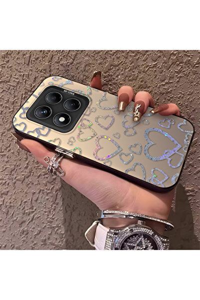 Hontinga حافظة هاتف ريدمي نوت 14 برو 5G متوافقة مع نمط القلب، مصنوعة من السيل...